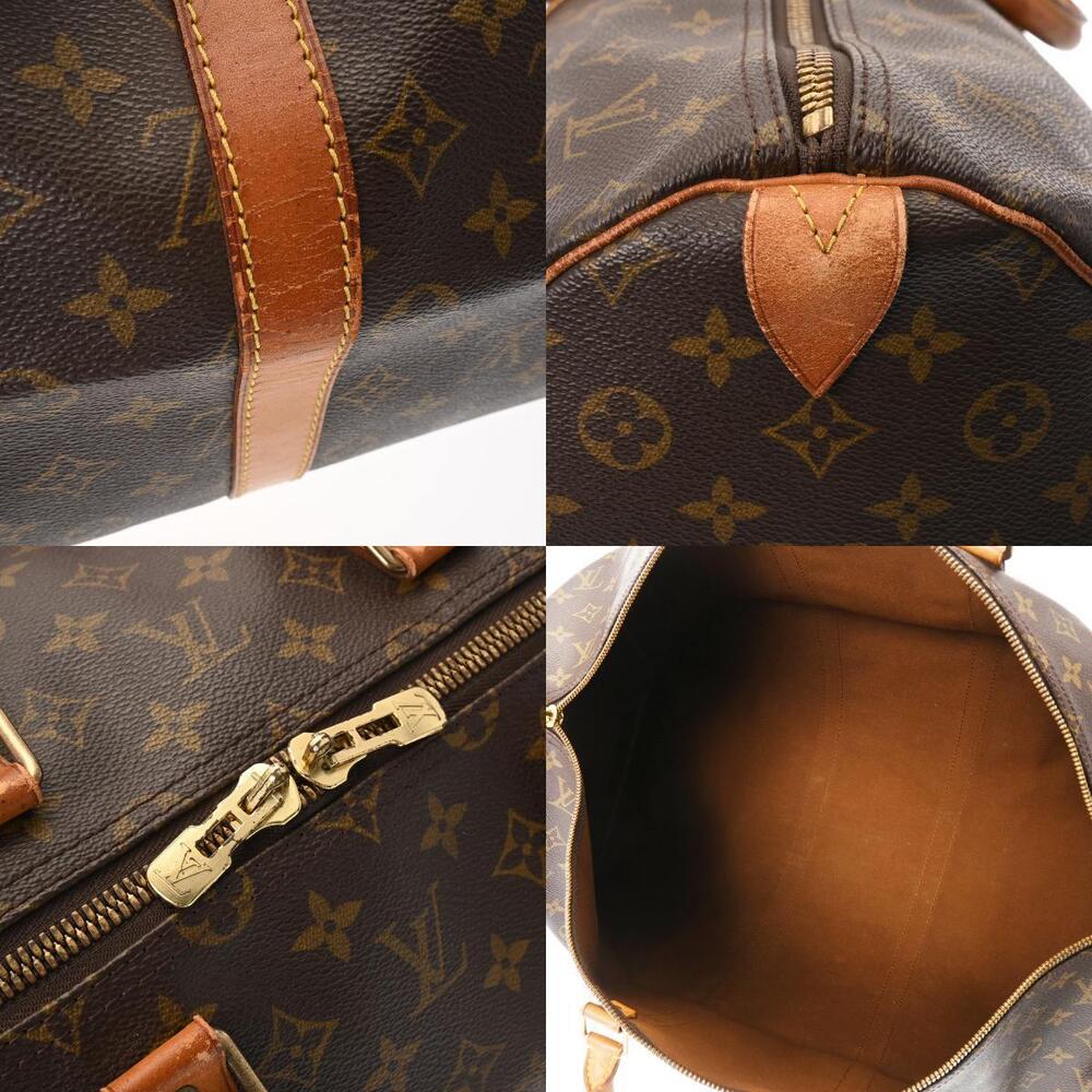 Louis Vuitton Bag Monogram Brown Canvas Keepall Boston - Picture 11 of 11